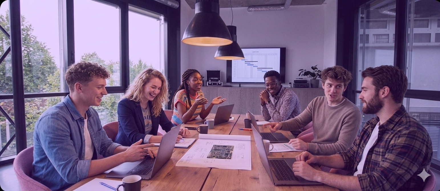 PropelDeck team working on a project